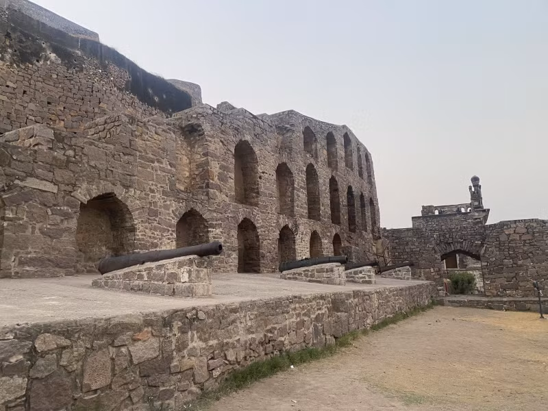 Beautiful Sunset at Golconda Fort in Hyderabad -0