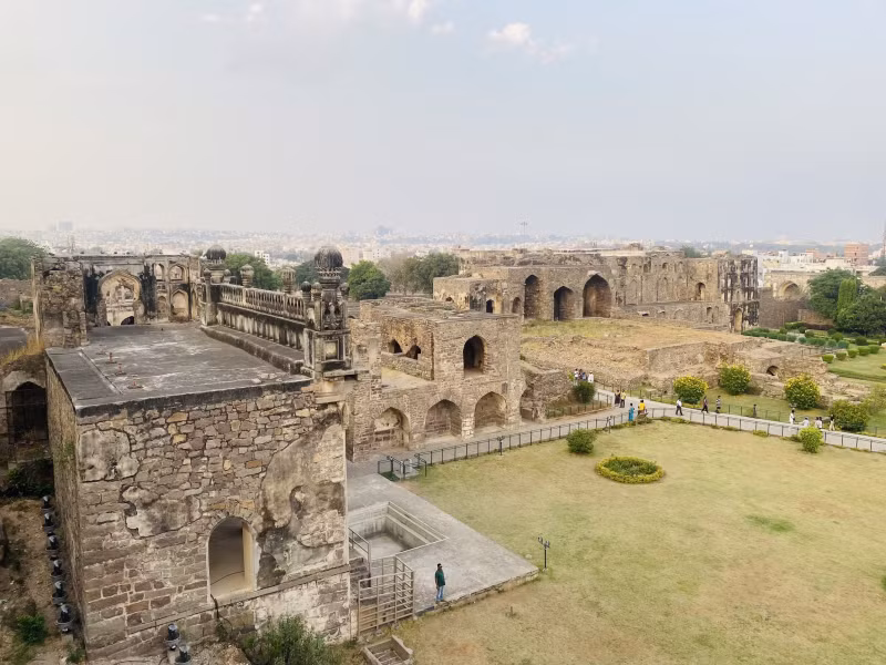 Beautiful Sunset at Golconda Fort in Hyderabad -4