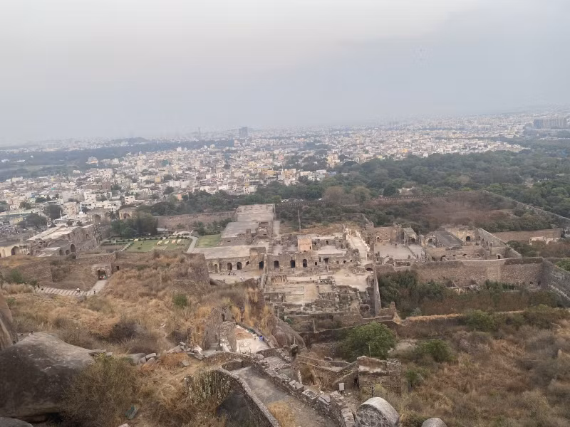 Beautiful Sunset at Golconda Fort in Hyderabad -7