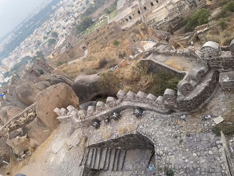 Beautiful Sunset at Golconda Fort in Hyderabad -1