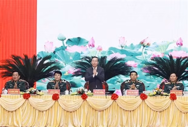 President attends national military-political conference -0