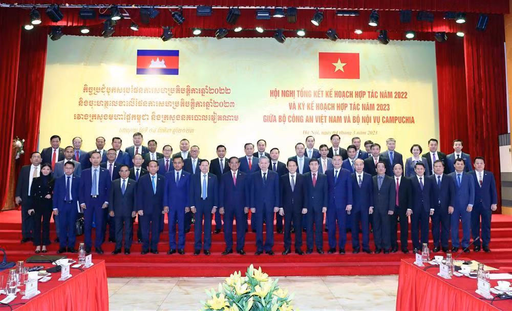Ministry of Public Security of Vietnam, Ministry of Interior of Cambodia sign a cooperation plan for 2023 -0