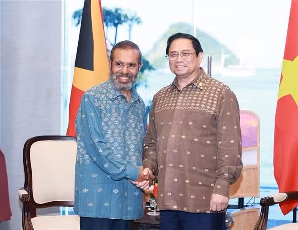 PM meets Timor Leste counterpart in Indonesia -0