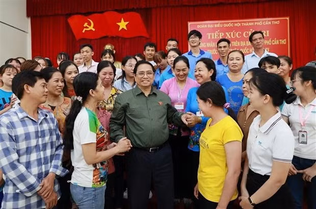 PM Pham Minh Chinh meets voters in Can Tho city -0