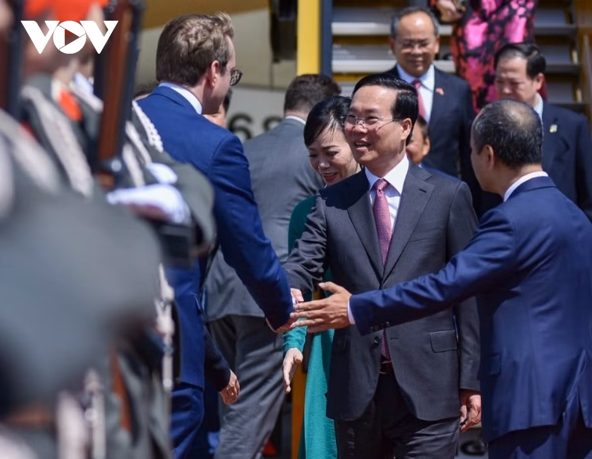 President Vo Van Thuong meets Vietnamese Ambassadors in Europe -0