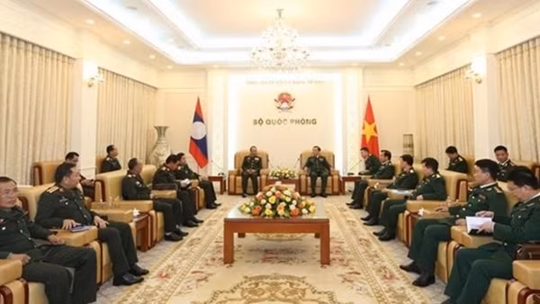 Vietnamese and Lao police forces ensure order security along shared borderline ảnh 2