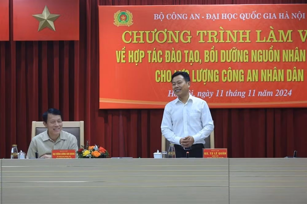 MPS cooperates with VNU Hanoi in training public security medics -0