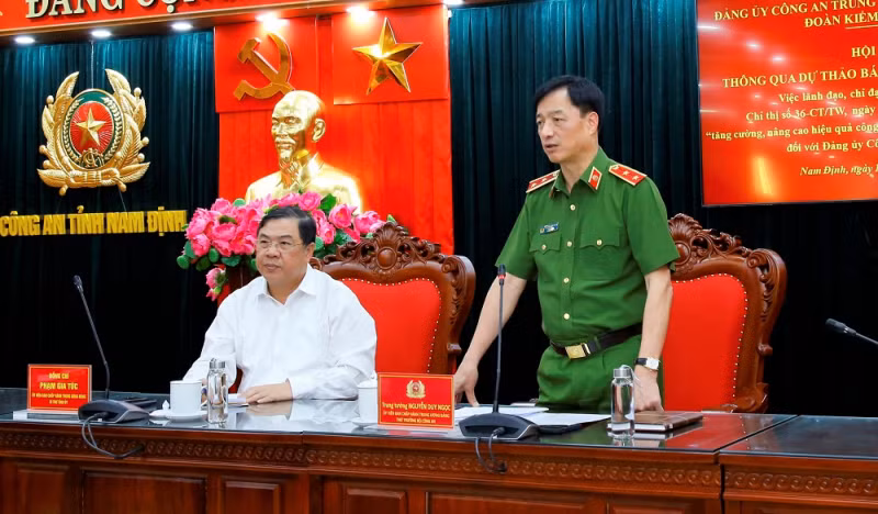 Nam Dinh police successfully implement Directive No. 36-CT/TW -0