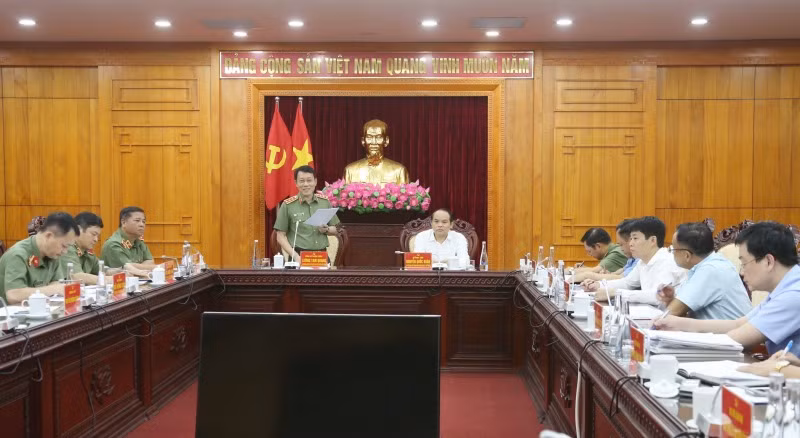 Inspection Team No. 1 of the Public Security Central Party Committee works with Lang Son -0