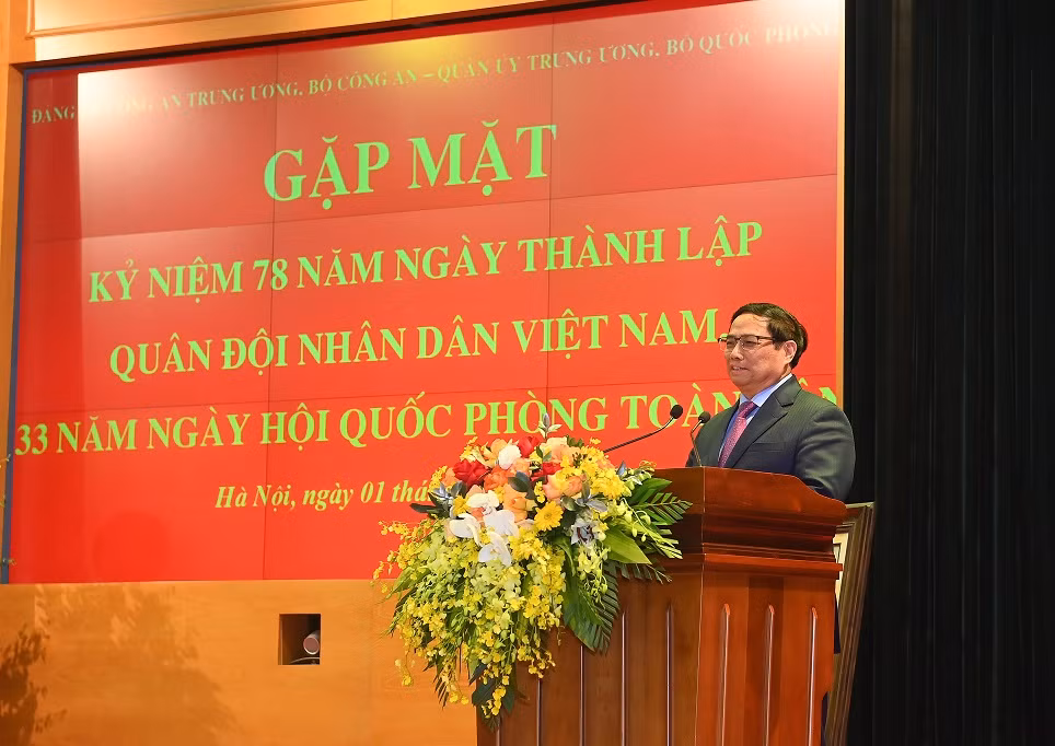 Leaders of Ministry of Public Security and the Ministry of National Defense celebrate the 78th founding anniversary of Vietnam People's Army - 1