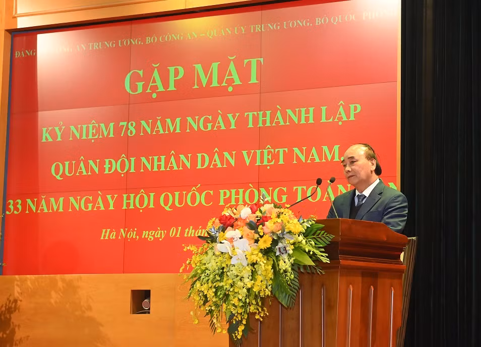 Leaders of Ministry of Public Security and the Ministry of National Defense celebrate the 78th founding anniversary of Vietnam People's Army - 0
