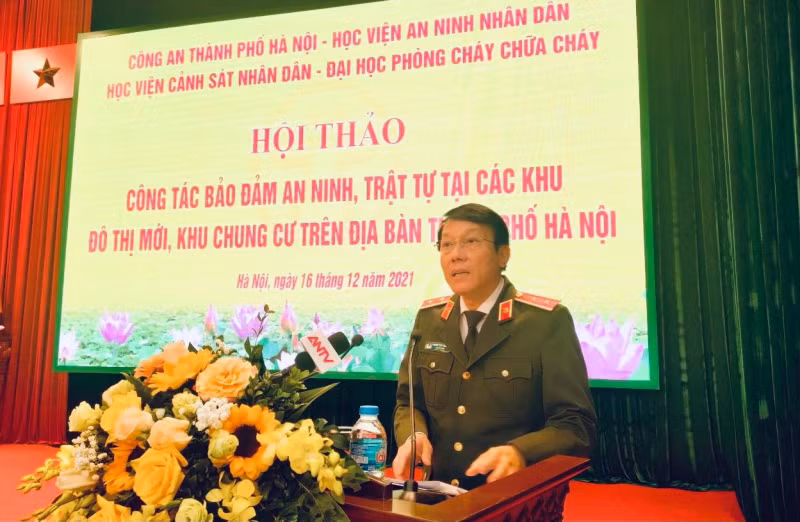 Seminar discusses measures to ensure security for urban areas, apartment buildings in Hanoi -0