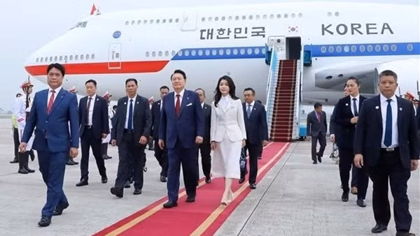 Party General Secretary welcomes RoK President’s visit ảnh 3