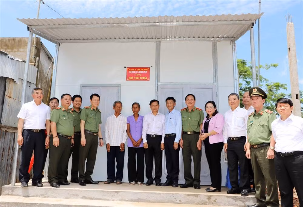 Ministry of Public Security plans to build 1,200 houses for poor households in Soc Trang - 0