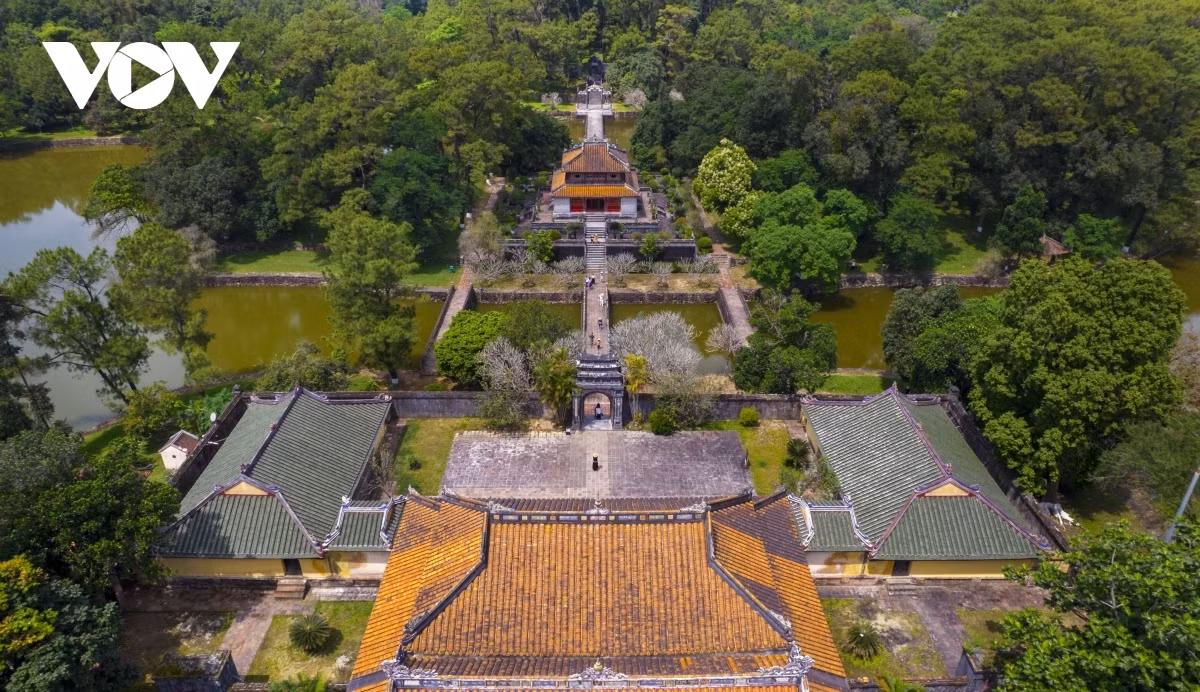 A complex of royal tombs – major tourist attractions in Hue -0