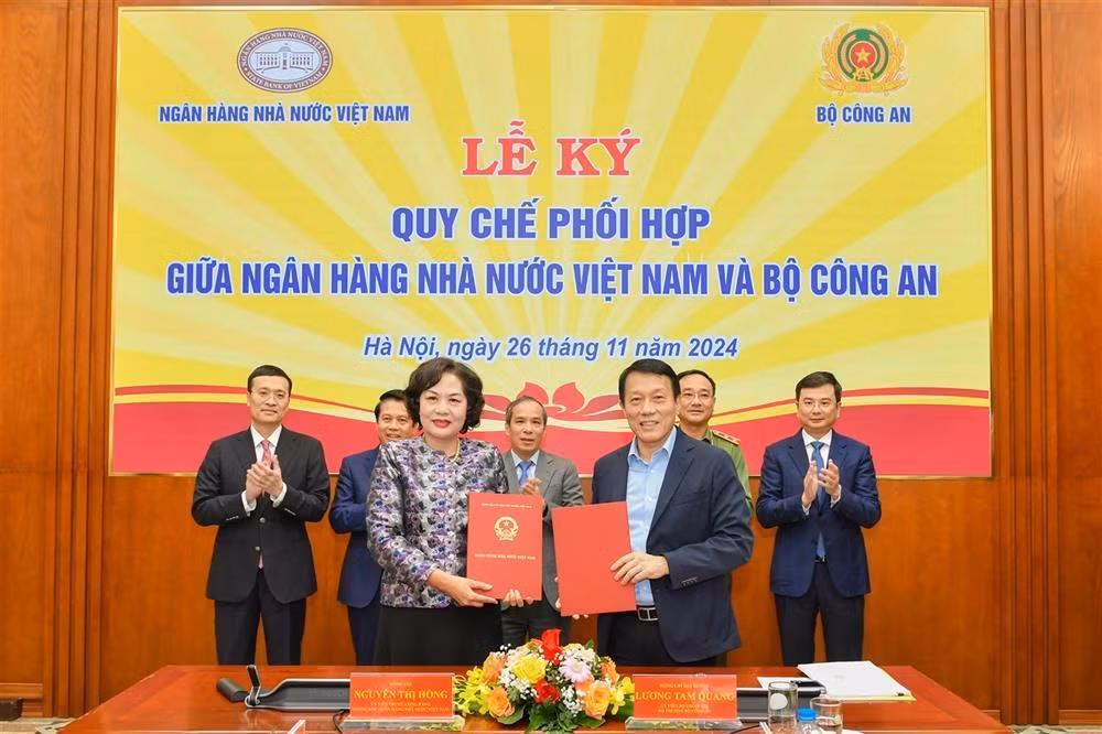 Ministry of Public Security, State Bank of Vietnam sign coordination regulations -0