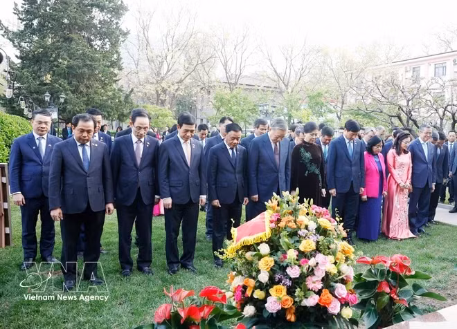 Top leader meets Vietnamese diplomatic staff, community in China -0