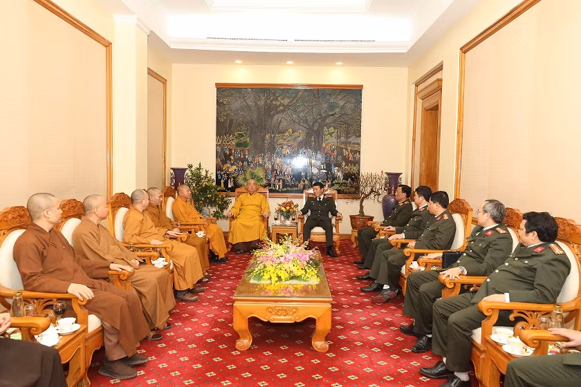 Vietnam Buddhist Sangha pays Tet visit to MPS -0