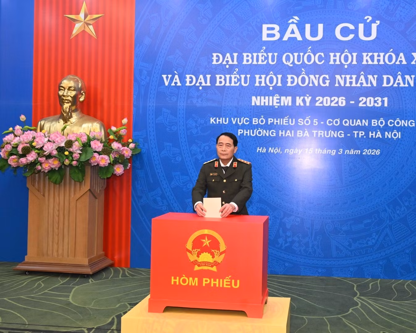MPS leaders cast votes for deputies to the 16th National Assembly and People’s Councils -0