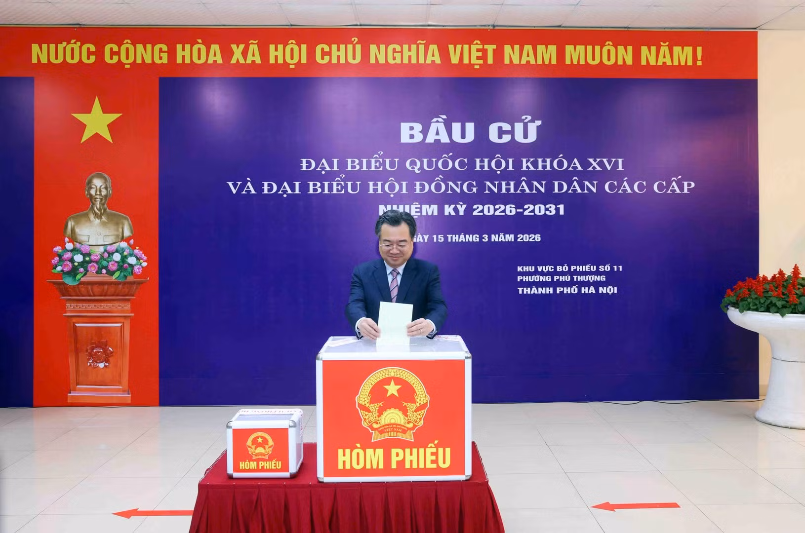 Minister Luong Tam Quang casts his vote in 2026 election -0