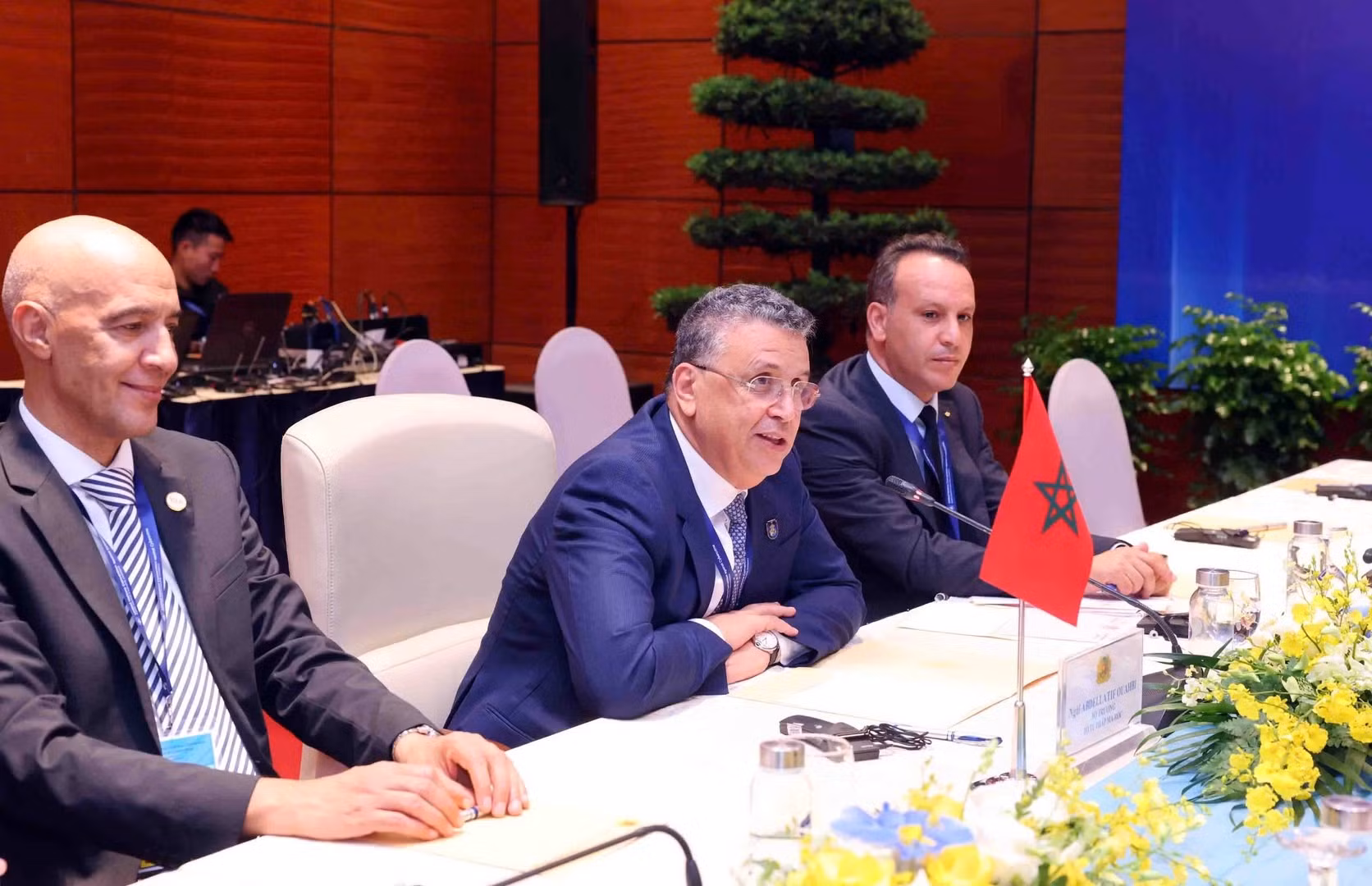 Minister Luong Tam Quang hosts Moroccan Justice Minister -0