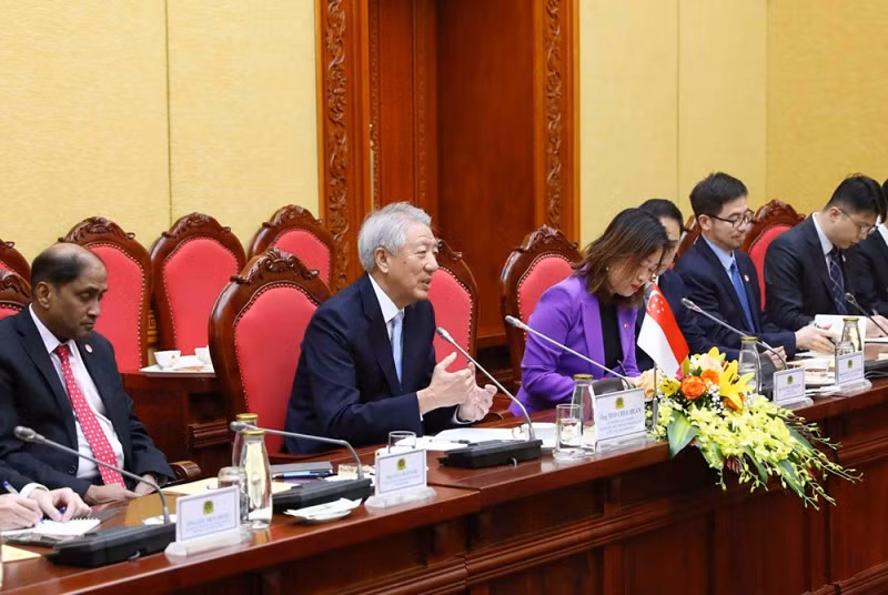 Minister To Lam hosts Singaporean Senior Minister Teo Chee Hean - 1