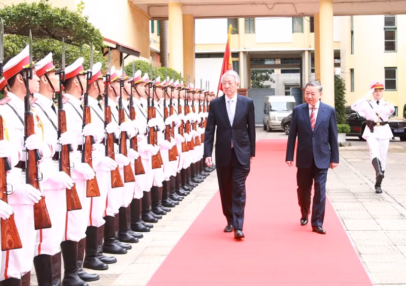 Minister To Lam hosts Singaporean Senior Minister Teo Chee Hean -0