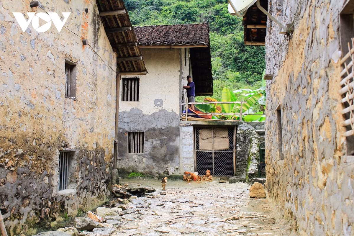 Discover unique Khuoi Ky stone village in Cao Bang ảnh 5 It is a traditional Tay belief that people were born within stone walls become stones themselves when they die.