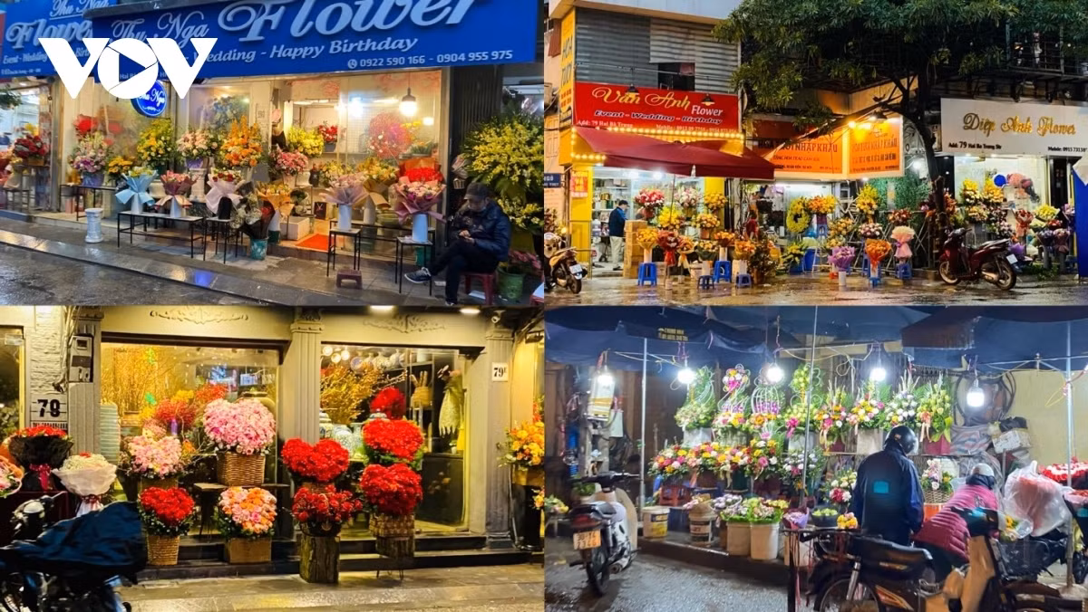 In Hanoi, flowers from Da Lat are priced at between VND300,000 and VND900,000 per bouquet, a twofold increase compared to normal days.