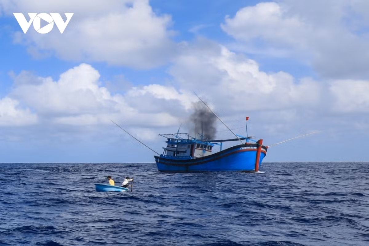 The administration of Da Nang strictly prohibits vessels from setting sale to avoid the stormy conditions by safely anchoring at Tho Quang port.