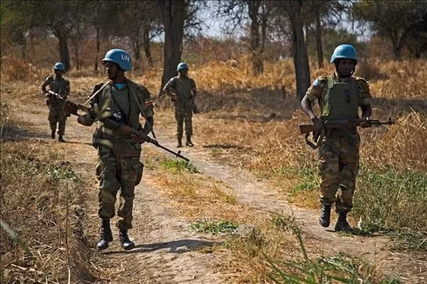 UN peacekeepers patrolling Abyei town in Sudan (Photo: AFP/VNA)