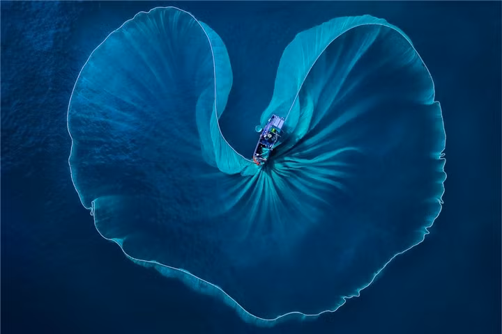 Local photographer wins silver at “Smile World” international awards ảnh 3 Nguyen Phuoc Hoai wins an excellence awards in the open category for his photo taken in the southcentral coastal province of Phu Yen.