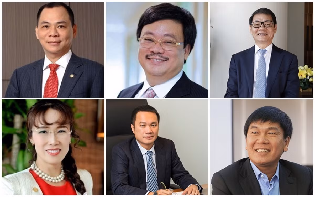 Six Vietnamese billionaires are named in the Forbes' latest rich list