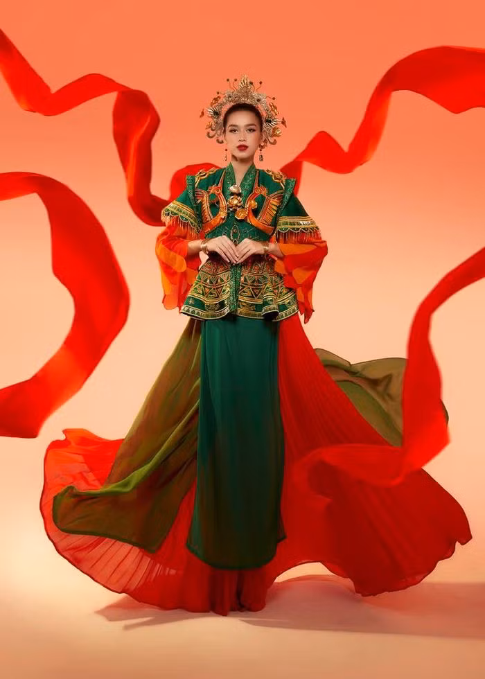 Do Thi Ha prepares a national costume as she gears up to compete in the Dances Of The World segment.
