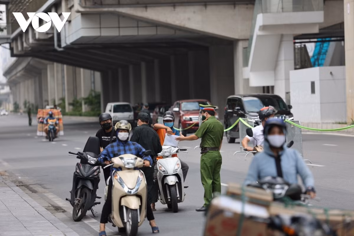 The road is divided into two lanes in order to help ease traffic congestion.