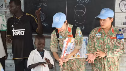 Vietnamese field hospital supports disease prevention efforts at South Sudan primary school