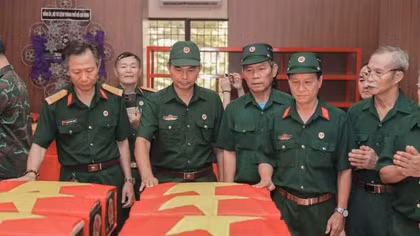 Remains of 150 martyrs recovered at Le Thi Rieng Park