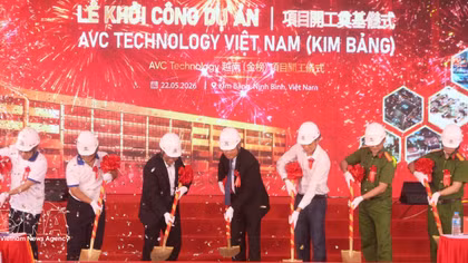 Work starts on 600-million-USD electronic components plant in Ninh Binh