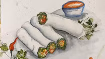 Enjoy Hanoi delicacies through sketches