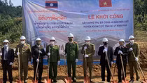 Vietnamese MPS starts project on building offices for Lao communal police