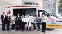 Ambulances presented to five localities in COVID-19 fight