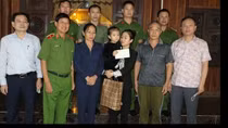 Counter-Narcotics Police Department presents scholarship to daughter of deceased policeman