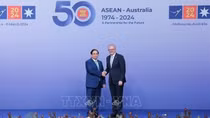 Welcome ceremony held for heads of delegations to ASEAN-Australia Special Summit