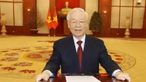 Party leader of Vietnam extends New Year greetings to Laos, Cambodia