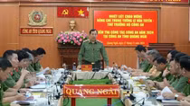 Deputy Minister Le Van Tuyen inspects Quang Ngai Provincial Police Department’s work