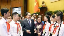 Top legislator attends second mock session of Children’s National Assembly