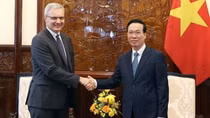 Outgoing French Ambassador bids farewell to Vietnamese President