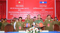 Vietnamese and Lao police forces sign deal on ensuring order and security along shared border