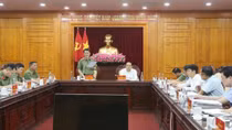 Inspection Team No. 1 of the Public Security Central Party Committee works with Lang Son