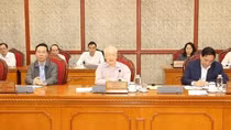 Party chief chairs meeting of Politburo, Secretariat